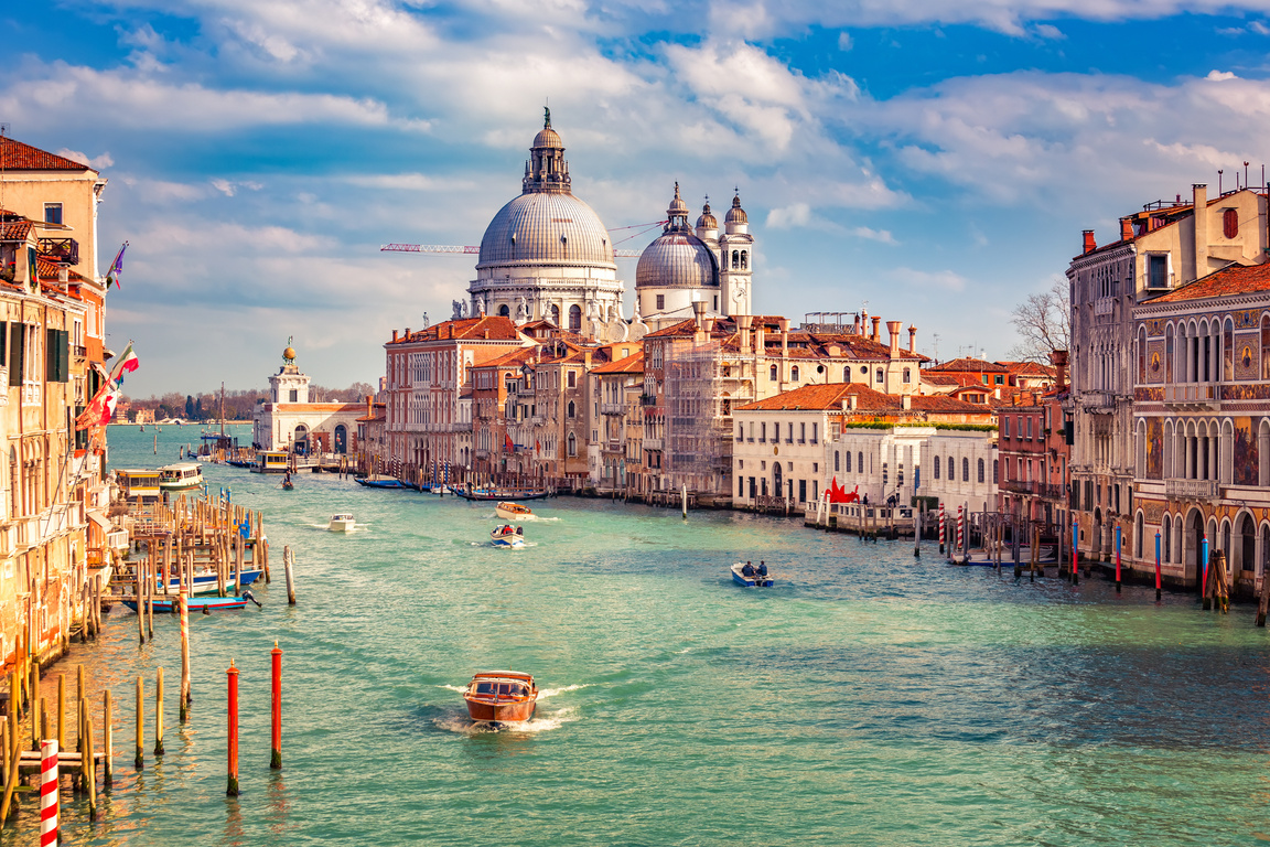 Venice at sunny evening