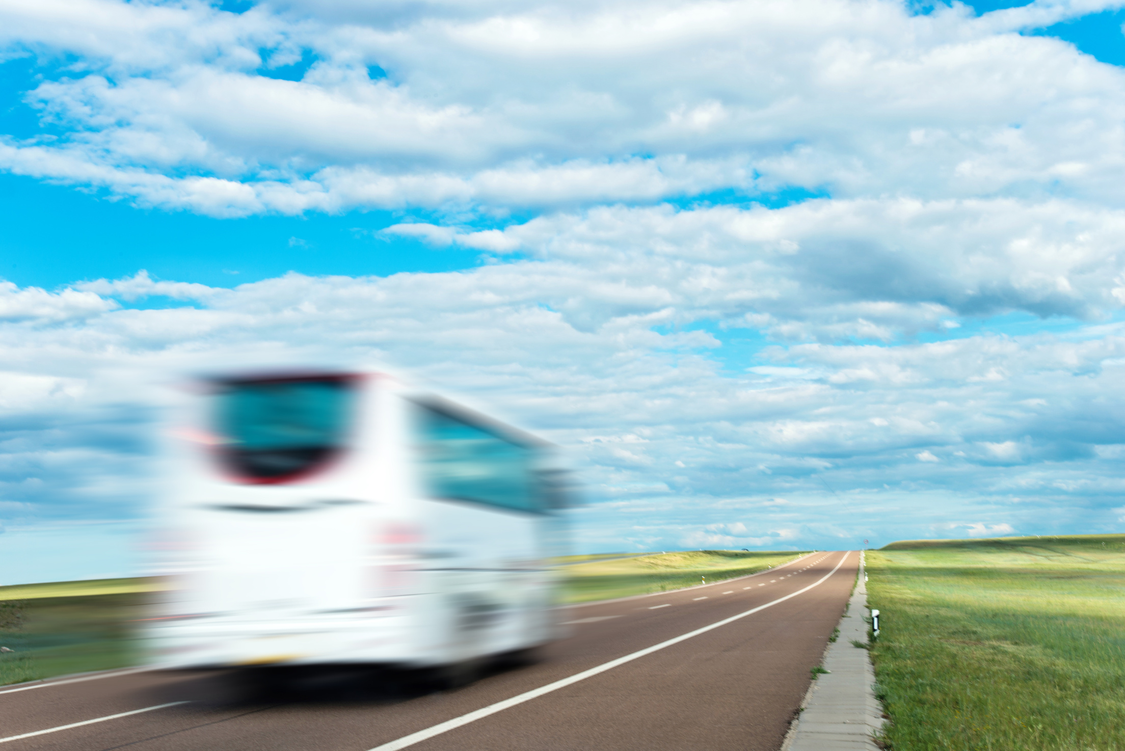 Bus on road