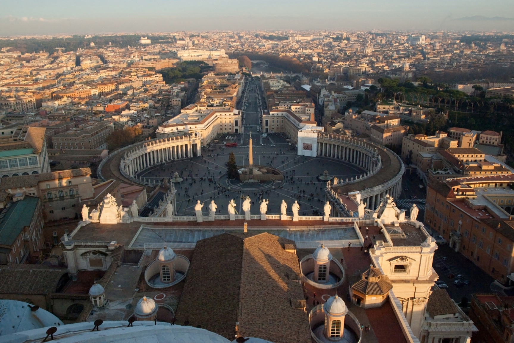 Saint Peters Square, Rome Seen From Sistine Chapel, Italy