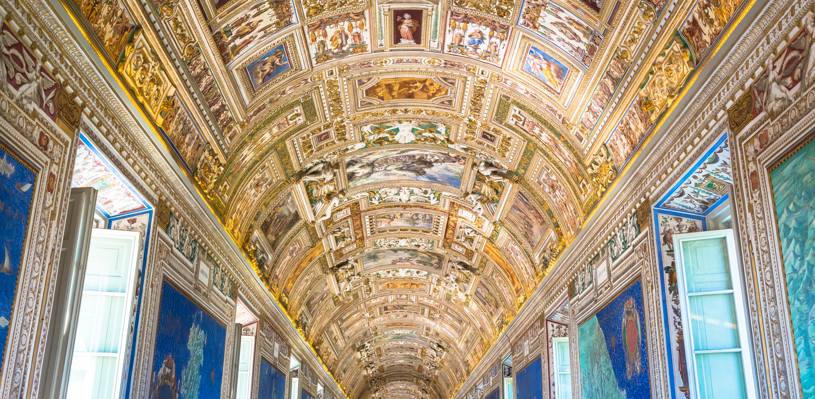 Perspective View in the Gallery of Maps in Vatican Museum, Vatic