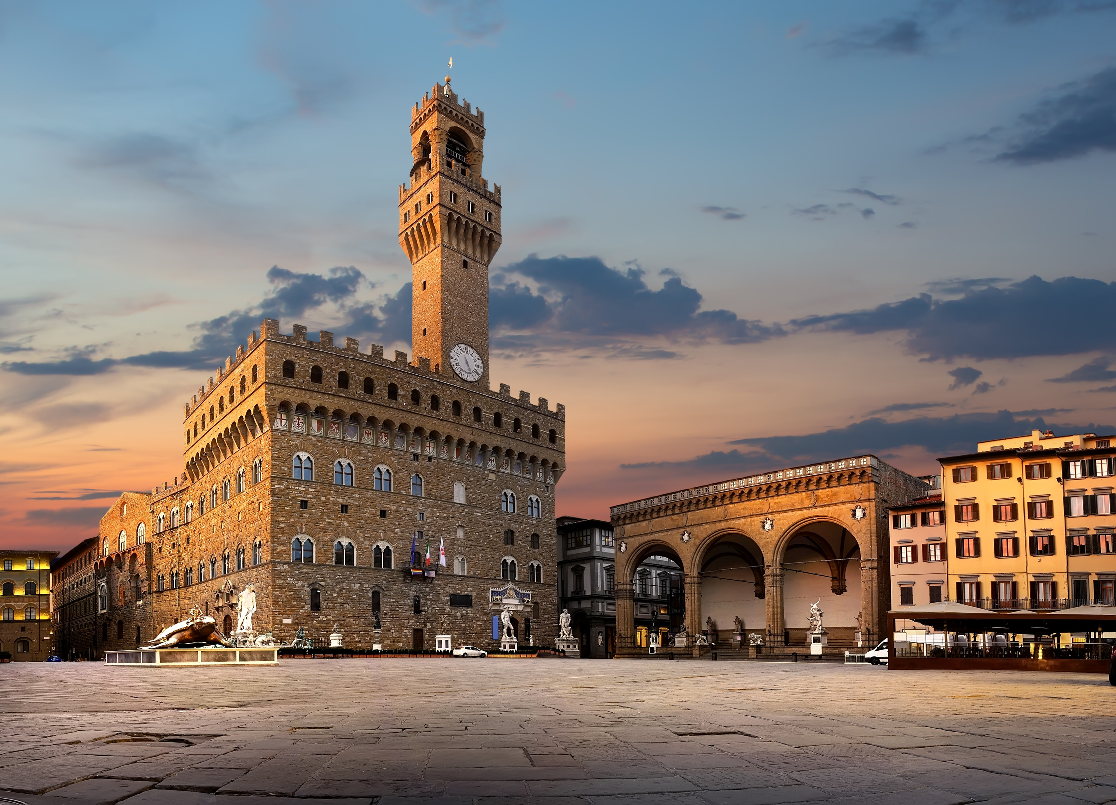 Piazza della Signoria in Florence Italy